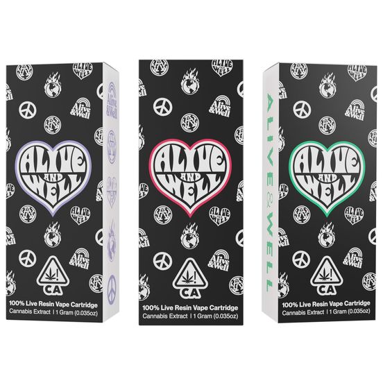 Photograph of product: Alive & Well - 1g Cured Resin AIO Vape - NF1 - 