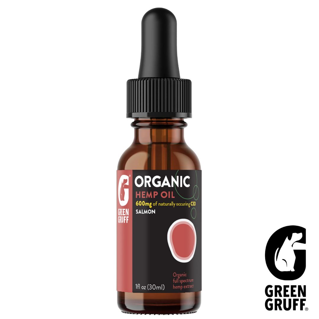 Photograph of Product: Green Gruff | CBD Tincture (pet) | Salmon Flavor | 600mg CBD