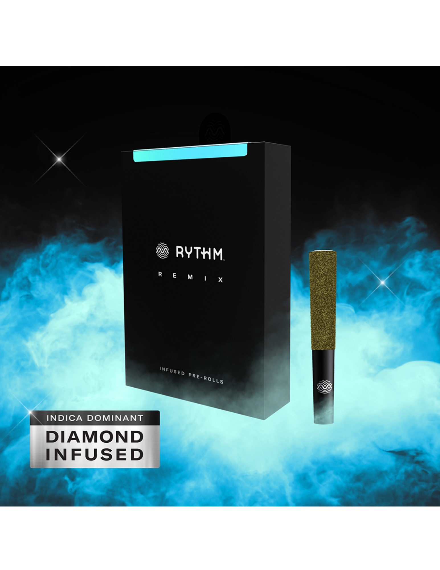 Photograph of product: Rythm - Blue Z - 5pk Infused Prerolls
