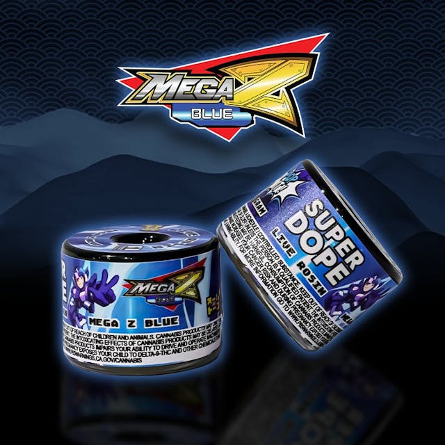 Photograph of product: Mega Z Blue - Live Rosin 1G - Mega Z Blue Live Rosin (I)
