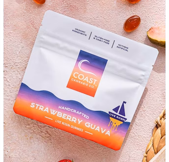 Photograph of product: Strawberry Guava Live Rosin Gummies | 20pk
