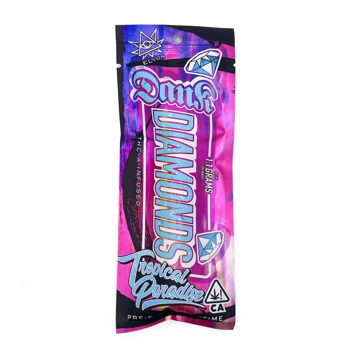 Photograph of product: Tropical Paradise - Dank Diamond Infused Pre-roll