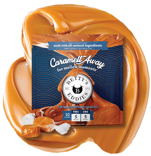 Photograph of product: Betty's Eddies - Caramel Chews  | 10-Pack