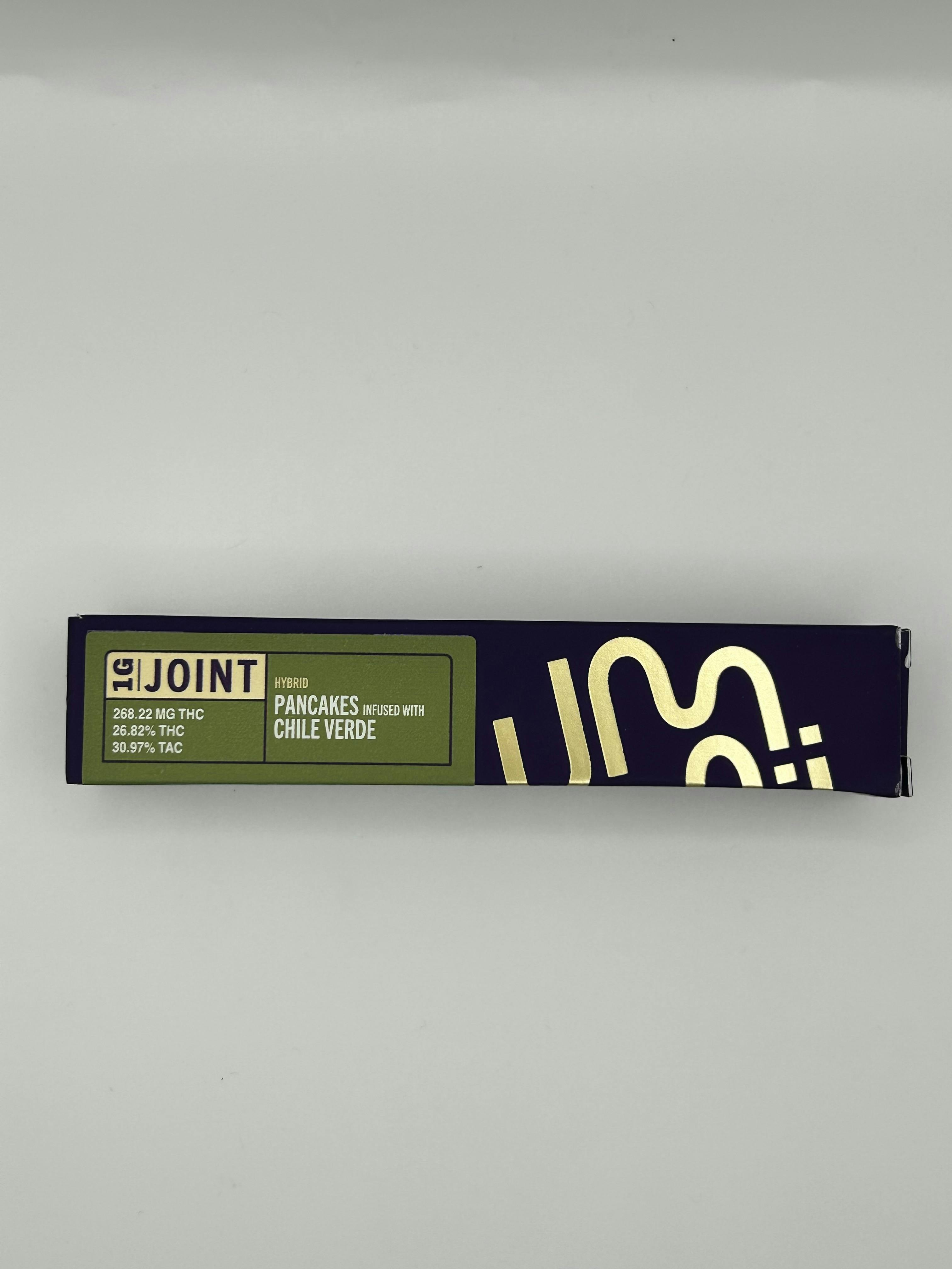 Photograph of Product: Umamii Pancakes x Chile Hybrid Verde Infused Pre Roll
