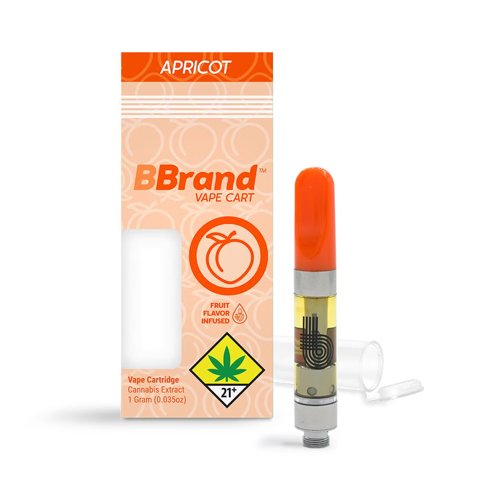 Photograph of product: Buddies BBrand Apricot Distillate Cartridge Hybrid 1g