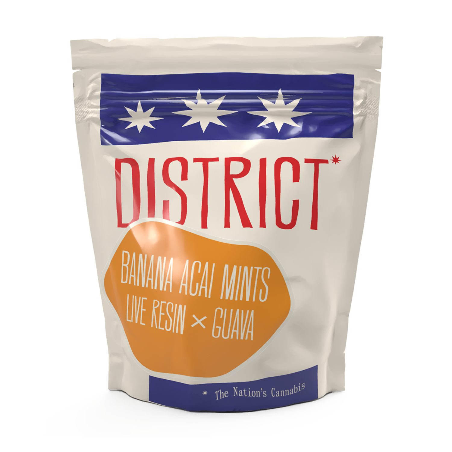 Photograph of product: District Oui'd | LIVE RESIN Troche | Guava x Banana Acai  | 25mg TH-oui x 10pk