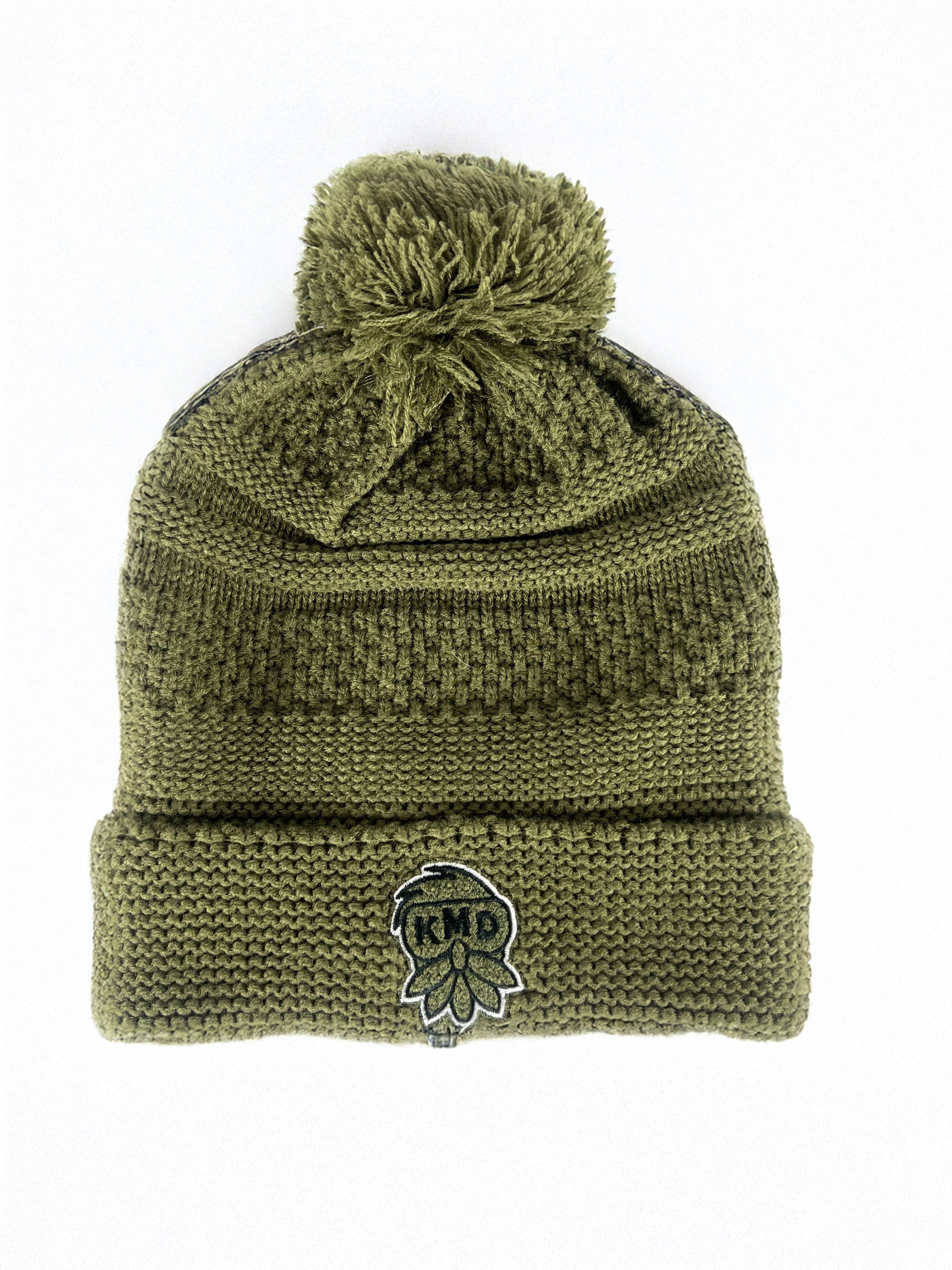 Photograph of product: KMD Beanie Knitted Green