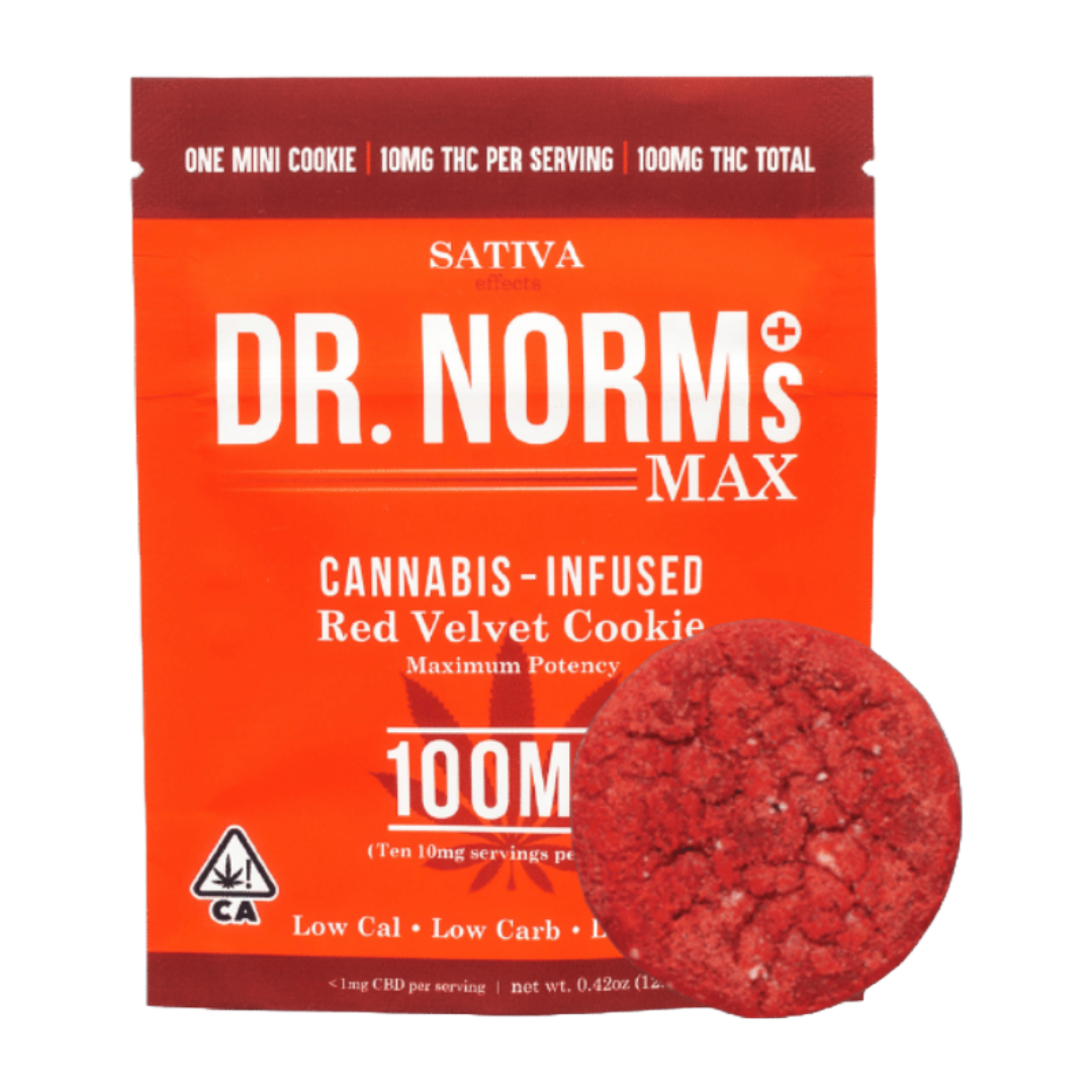 Photograph of product: Dr. Norm's - 100mg MAX Cookie - Red Velvet