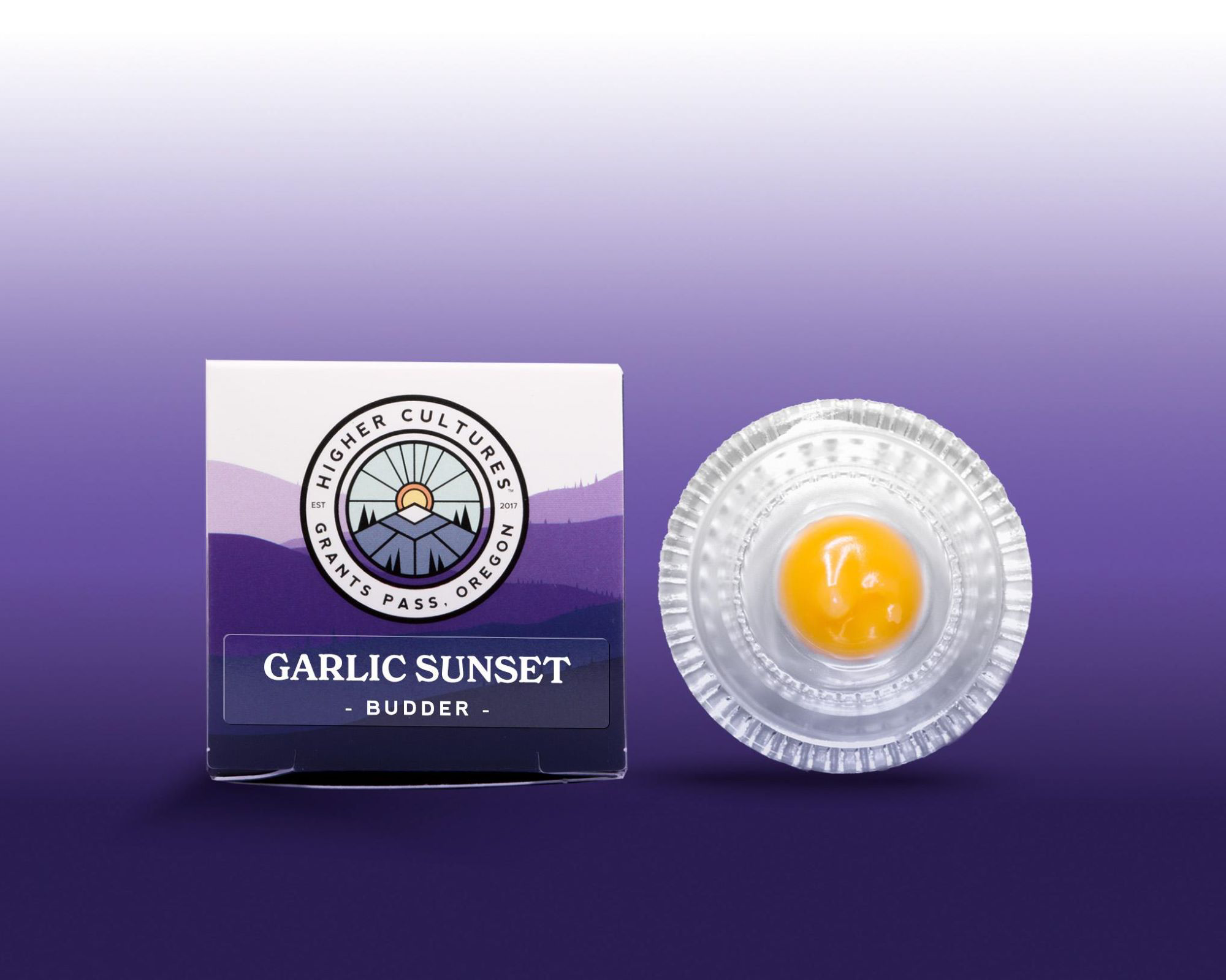 Photograph of product: Higher Cultures 1g BLUE DREAM Cured Resin Budder