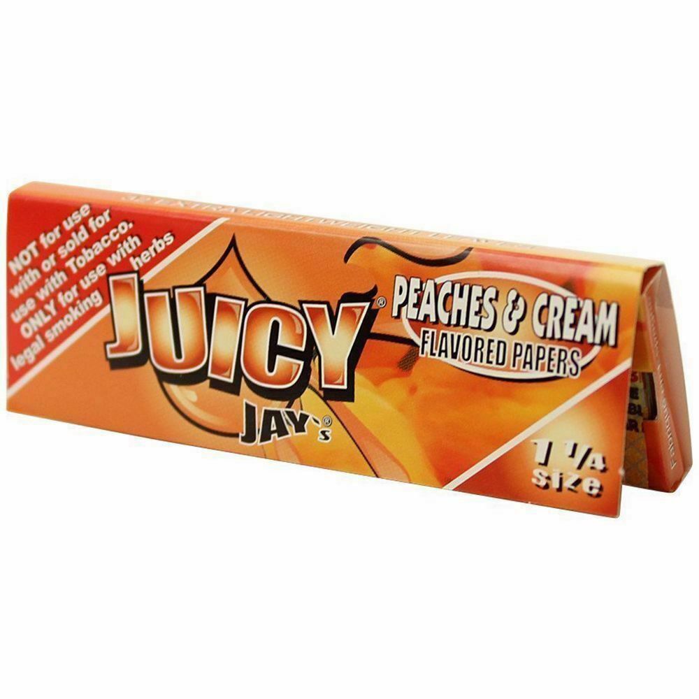 Photograph of product: Juicy Jay's 1-1/4" Papers Peaches & Cream