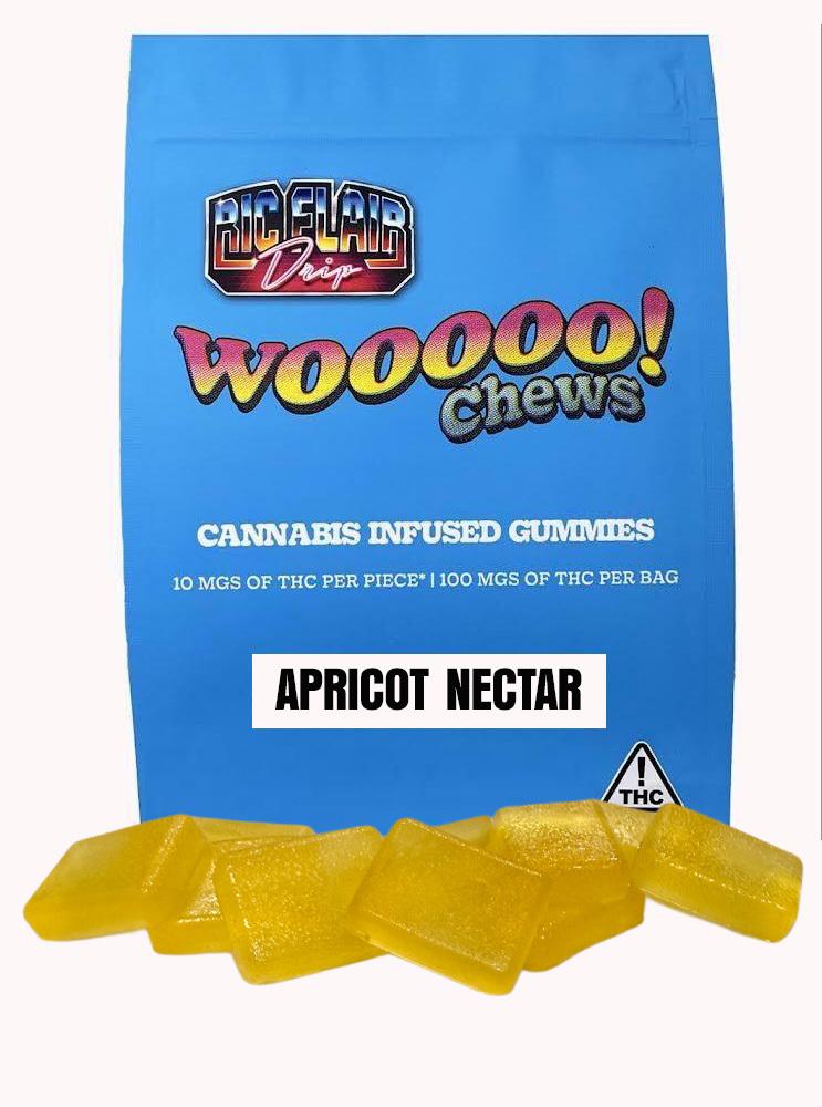 Photograph of product: Ric Flair Drip | 100mg | Woo Chews | Apricot Nectar