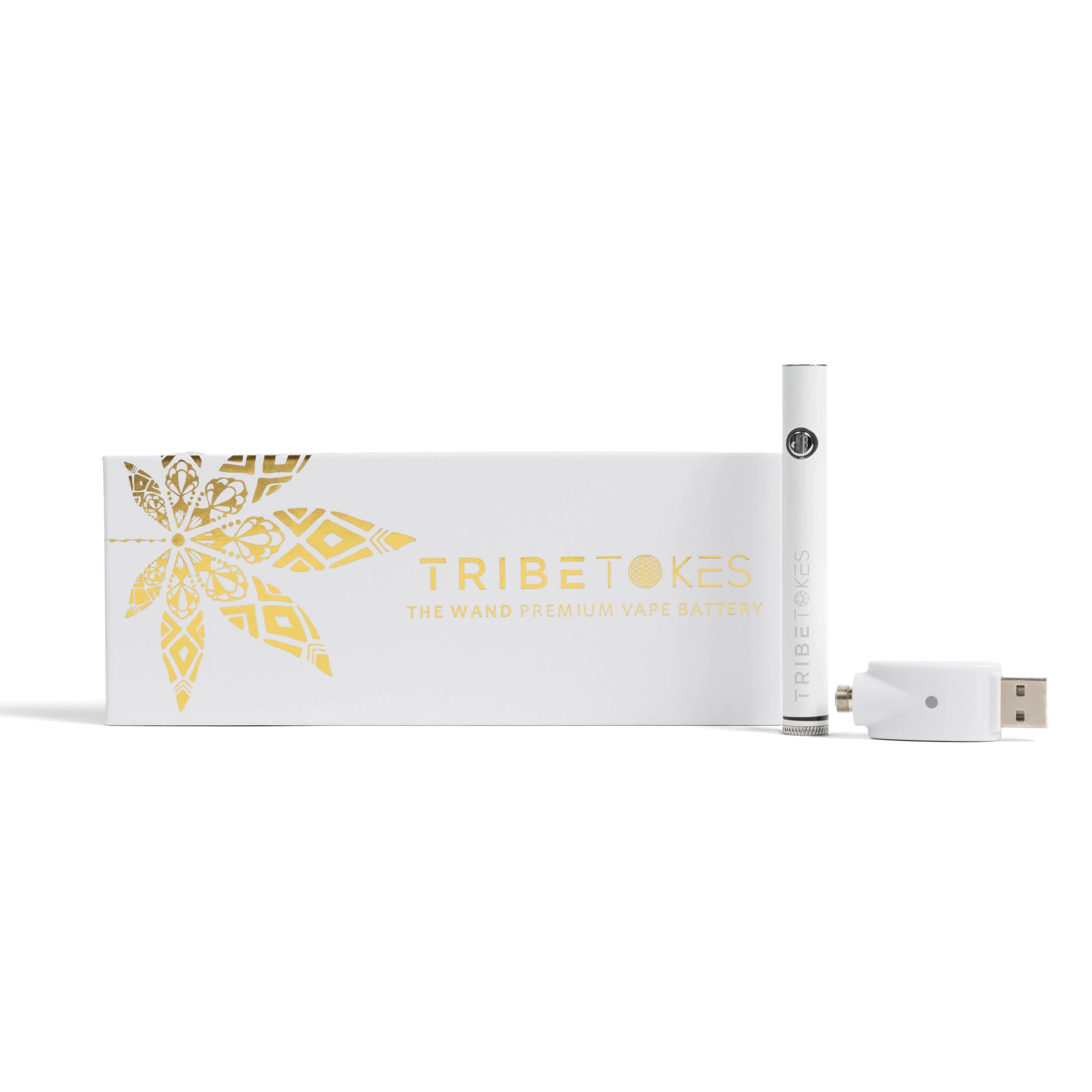 Photograph of product: Tribe Tokes | Premium Vape Battery | The Wand | White