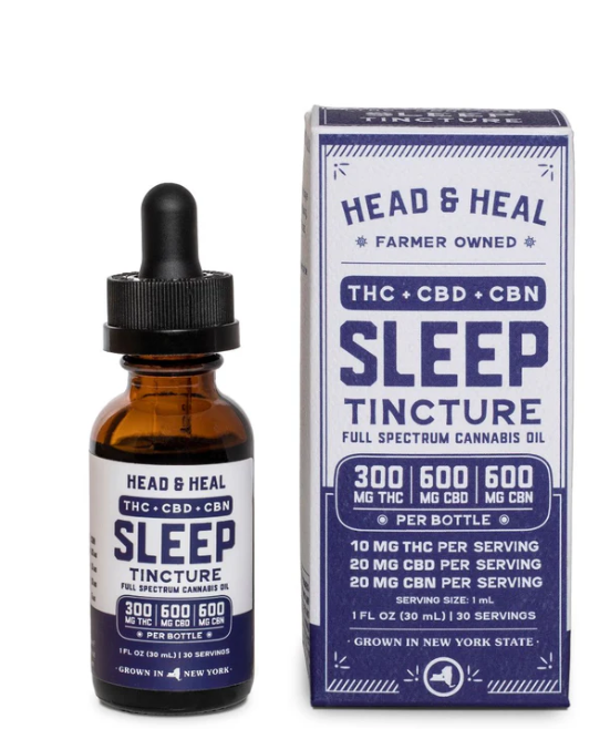 Photograph of product: Head & Heel | Tincture TH-oui:CBD:CBN | Sleep