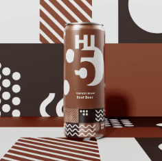 Photograph of product: Root Beer Soda - 5mg/4pk