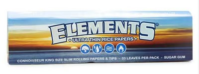 Photograph of product: Elements Rolling Papers (KING SLIM) (TAX INCLUDED)