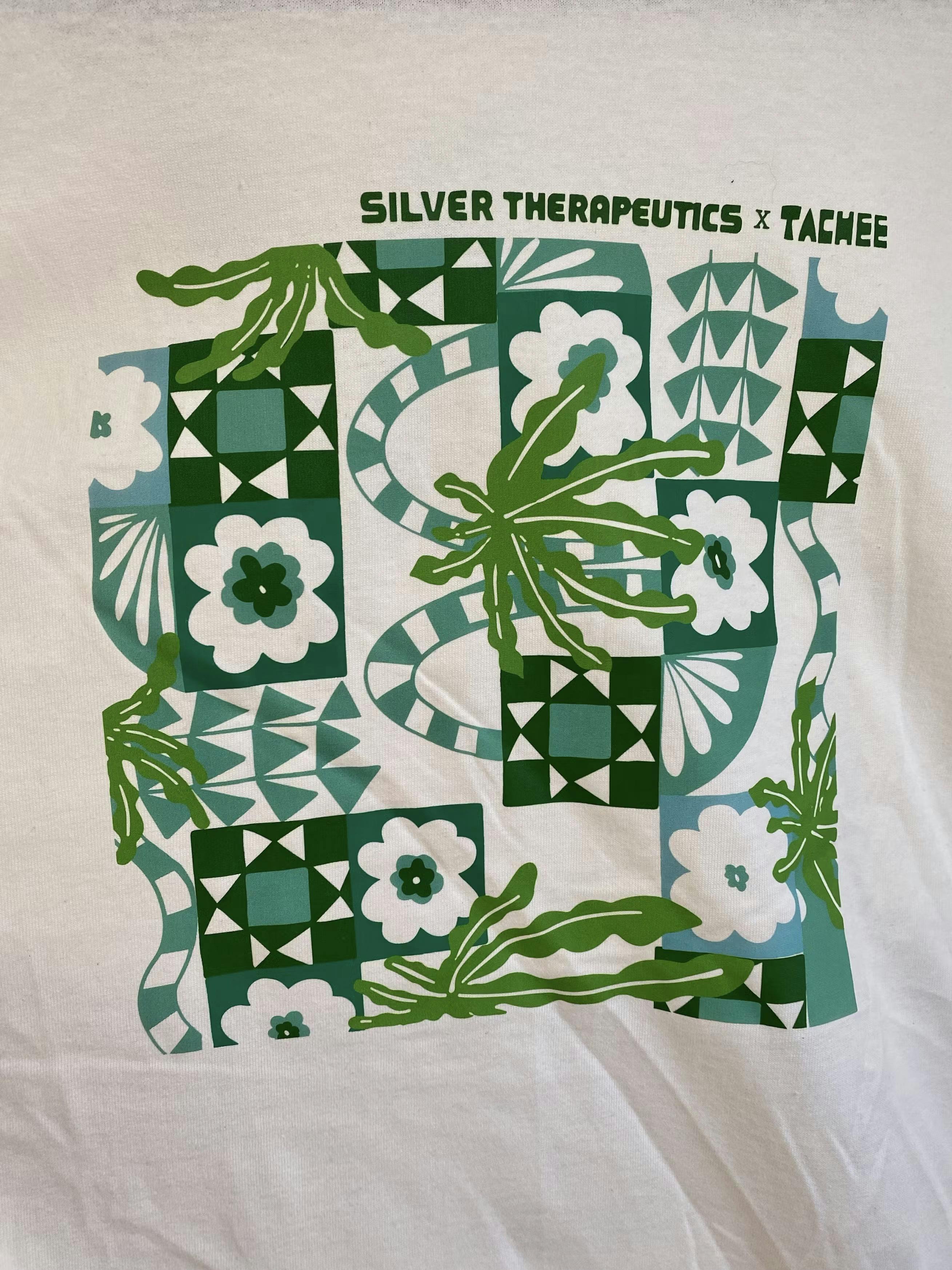 Photograph of product: Tachee X Silver Therapeutics | 3XL White T-Shirt - 