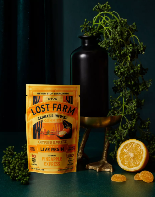 Photograph of product: Edible* - Lost Farms - Citrus Spritz Live Resin gummies (H) - 100mg (10pk)