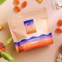 Photograph of product: 20:1 (CBD:TH-oui) Peach Gummies 400mg 20pk