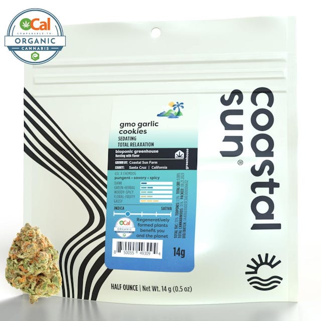 Photograph of product: GMO Garlic Cookies Greenhouse Flower 14g