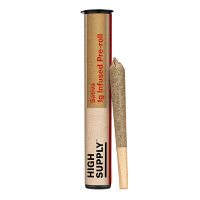 Photograph of product: High Supply | 1g Infused Preroll | Platinum Gelatti