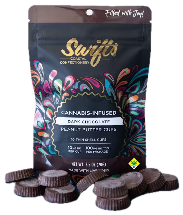 Photograph of product: Dark Chocolate Oui'd au chocolat-Rosin Peanut Butter Cups, 10-Pack