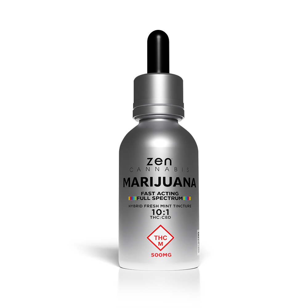 Photograph of product: ZEN - FRESH MINT TINCTURE 10:1 TH-oui/CBD 500MG/50MG