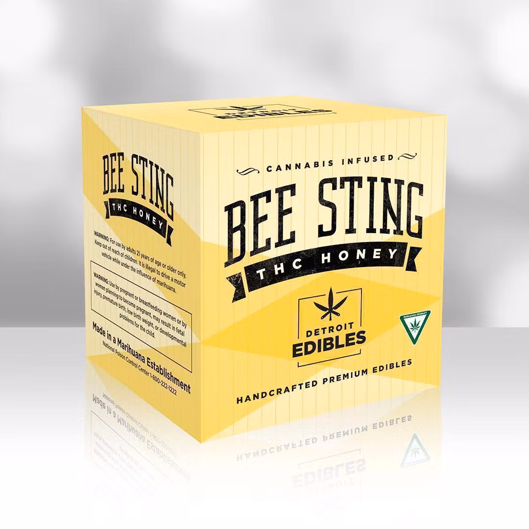 Photograph of product: Detroit Edibles- Bee Sting Honey- 200mg