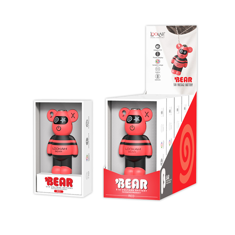 Photograph of product: SirEEL - Lookah Bear - 510 Battery - Red
