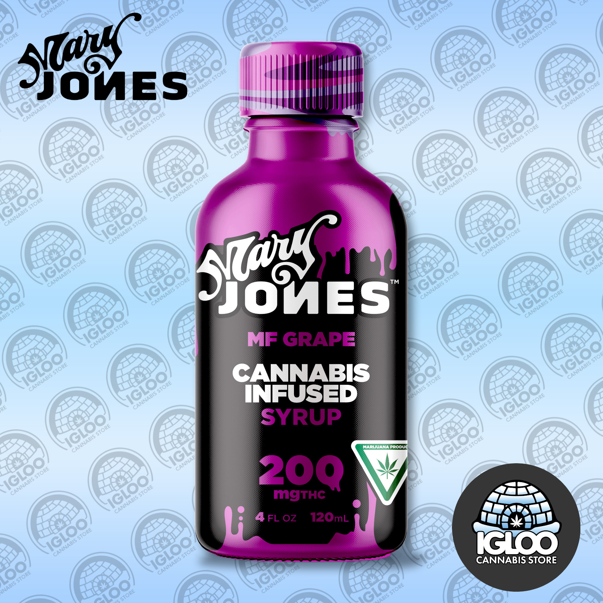 Photograph of product: Mary Jones | Syrup | MF Grape (200mg)
