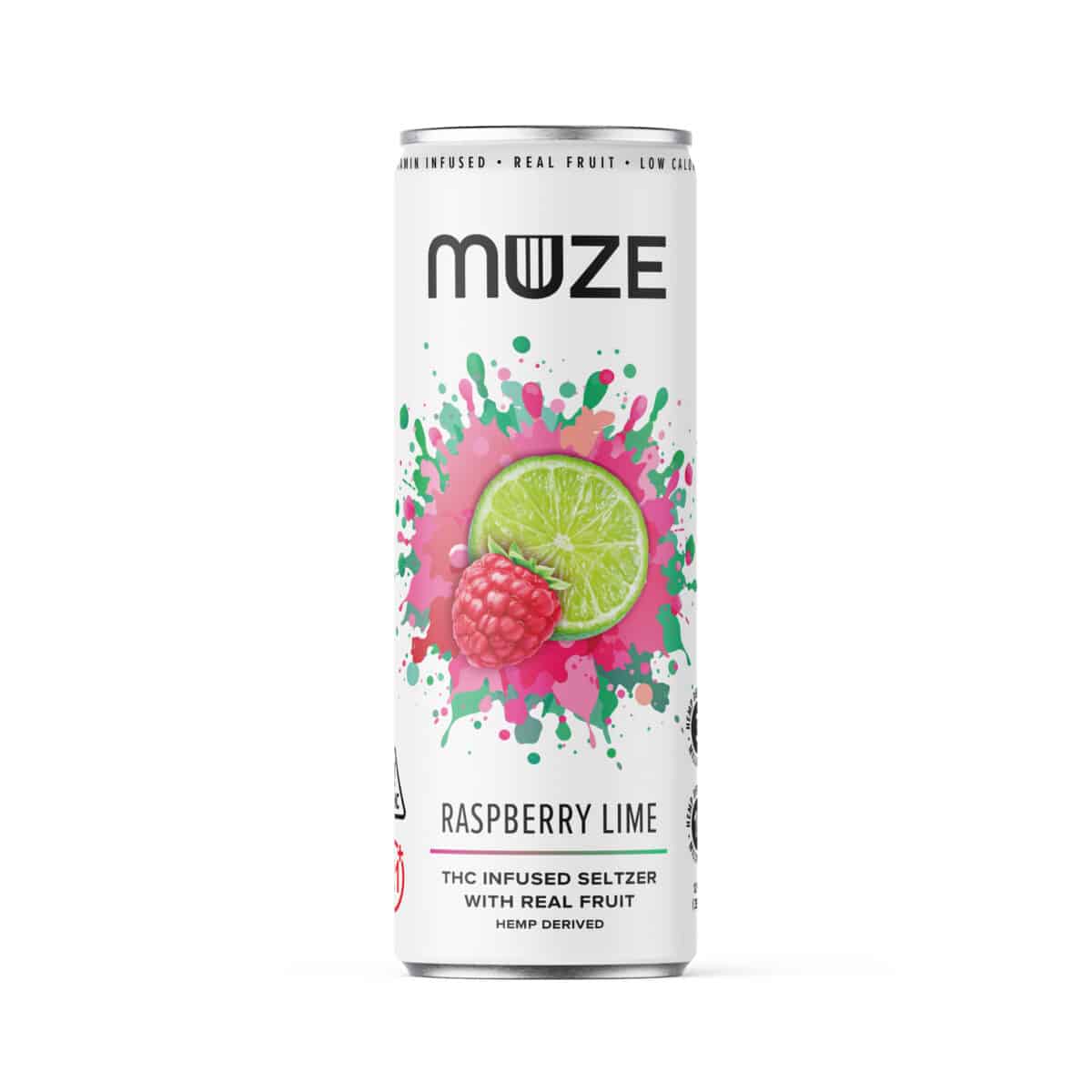 Photograph of product: Hemp Derived Raspberry Lime (3mg TH-oui 15mg CBG) 12oz Can