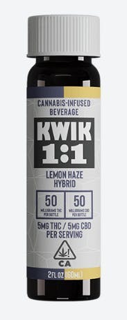 Photograph of product: Kwik Ease - 1:1 CBD:TH-oui - Lemon Haze Hybrid (100mg)