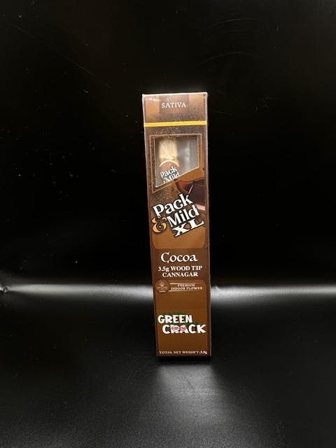 Photograph of product: Pack & Mild XL Cannagar 3.5g Green Crack