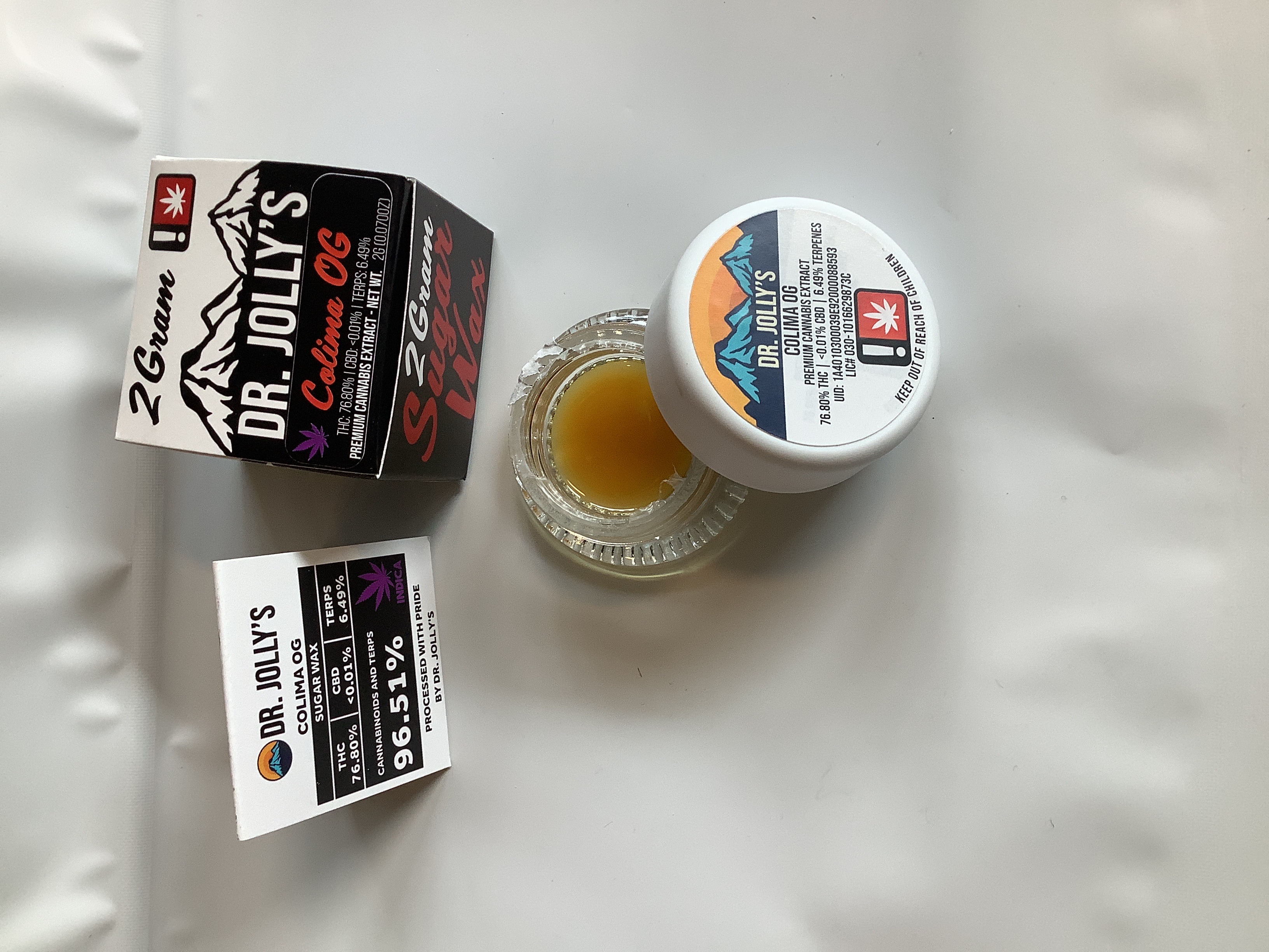 Photograph of product: Dr. Jolly's | COLIMA OG Sugar Wax | 2g