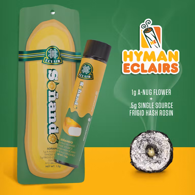 Photograph of product: Hyman Eclair 1.5g Cured Rosin Pre Roll | Sonado - Oui'd