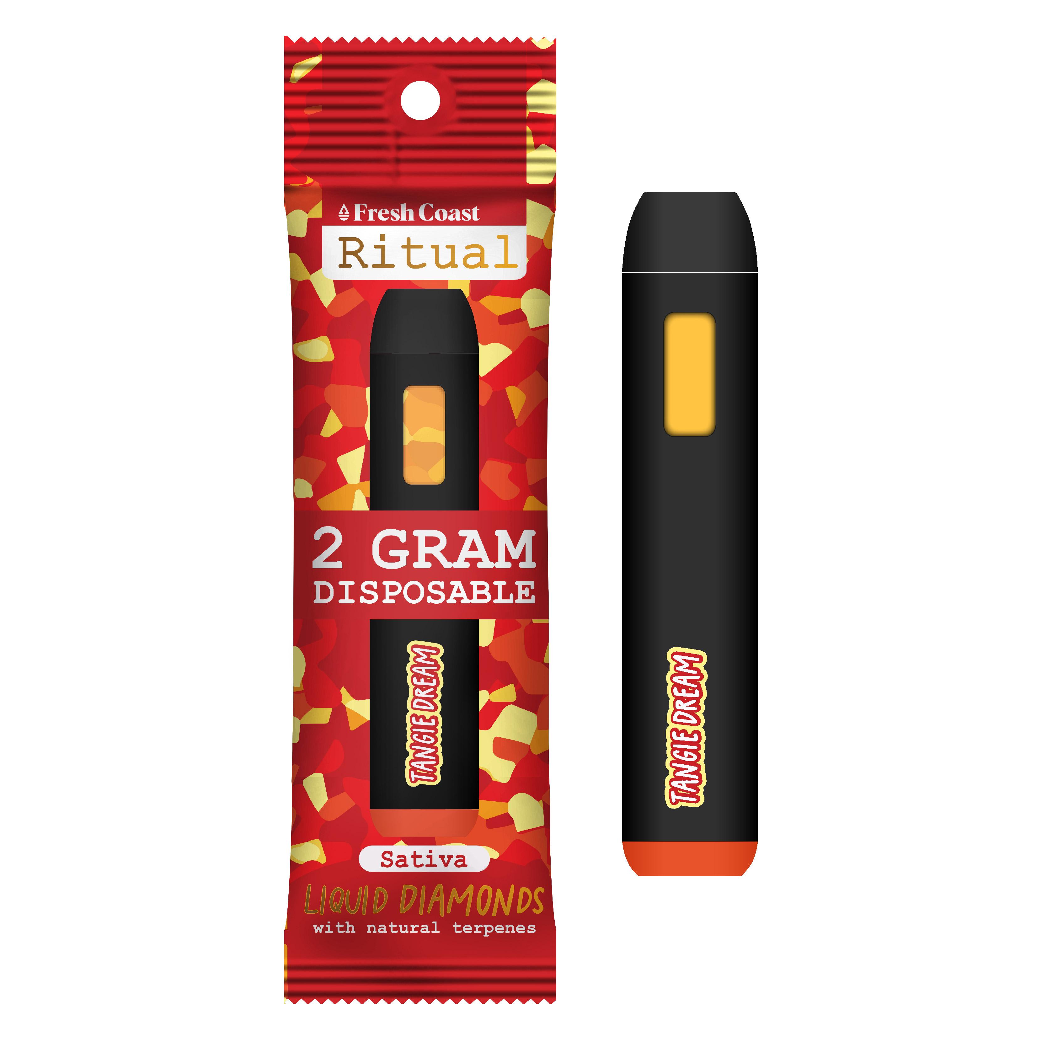 Photograph of product: Ritual Tangie Dream All-In-One Liquid Diamonds Vape | 2g