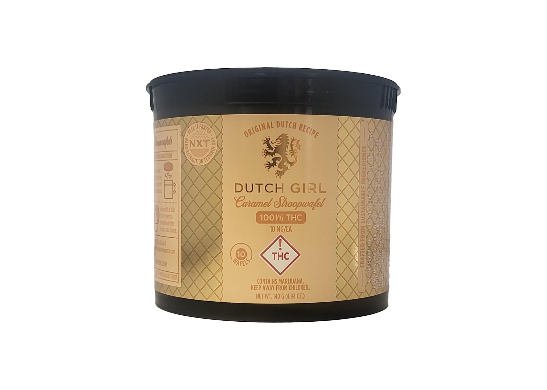 Photograph of product: 100mg Stroopwafel | Dutch Girl - | Caramel 100mg