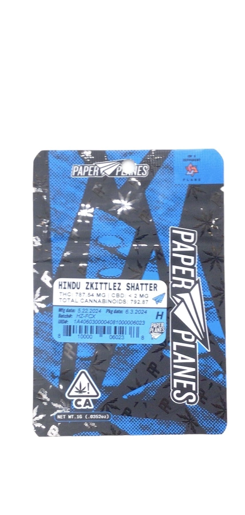 Photograph of product: Paper Planes- Hindu Zkittlez