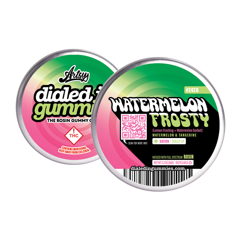 Photograph of product: Dialed In Watermelon Frosty (S) Gummies 100mg