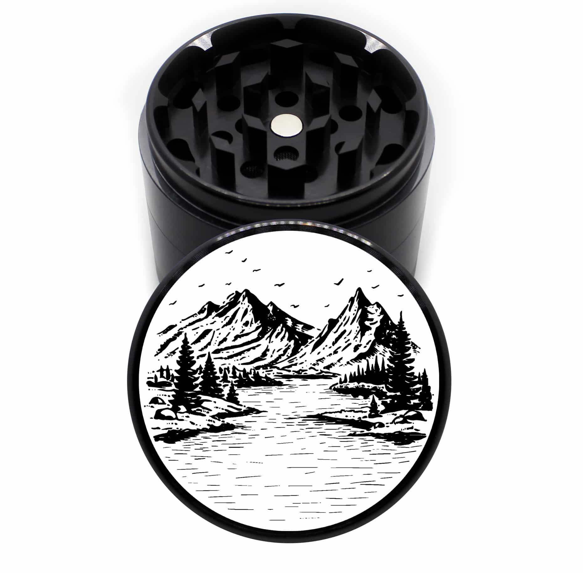 Photograph of product: 4-Piece 'Lake20' Grinder, 63mm