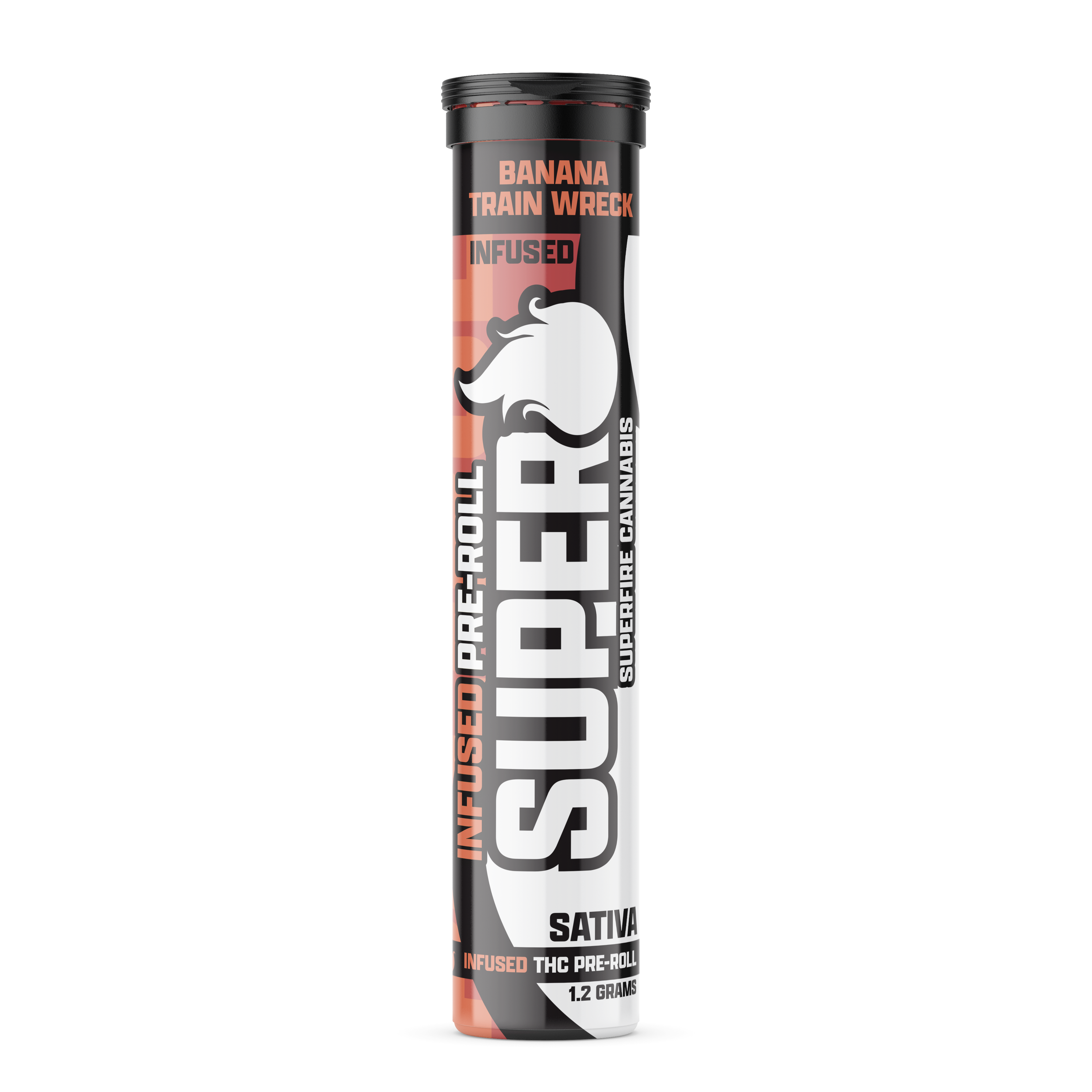 Photograph of product: Superfire - Banana Trainwreck - Single Infused Joint