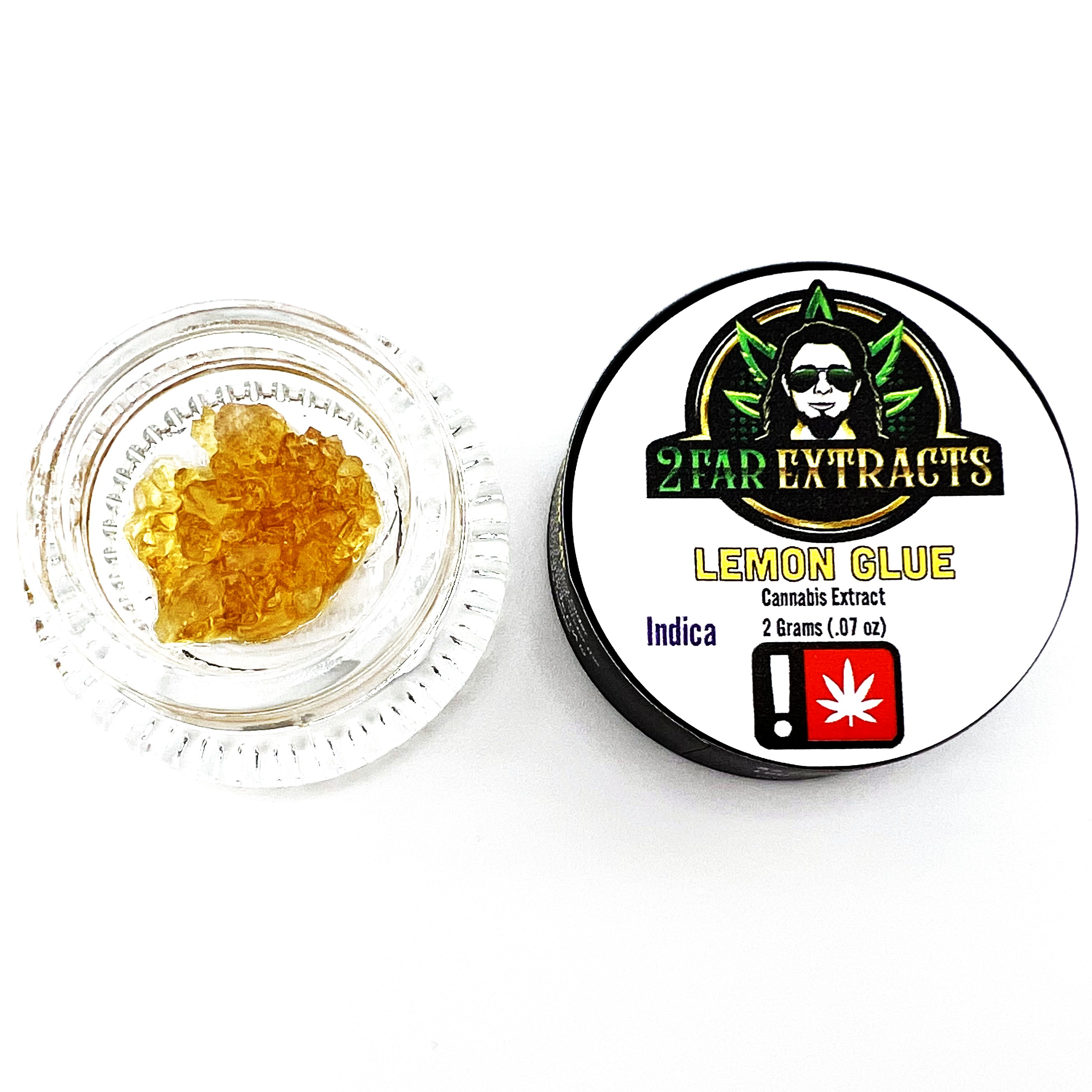 Photograph of product: 2 Far Extracts | Lemon Glue 2g Rocks & Sauce