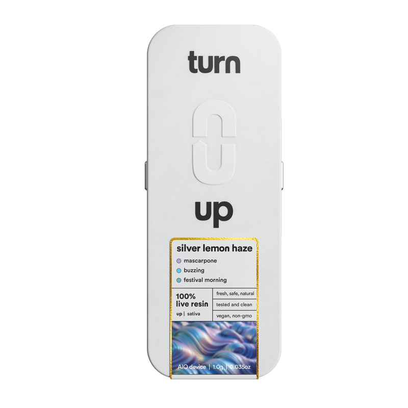 Photograph of product: Turn | Silver Lemon Haze Live Resin | 1G Disposable