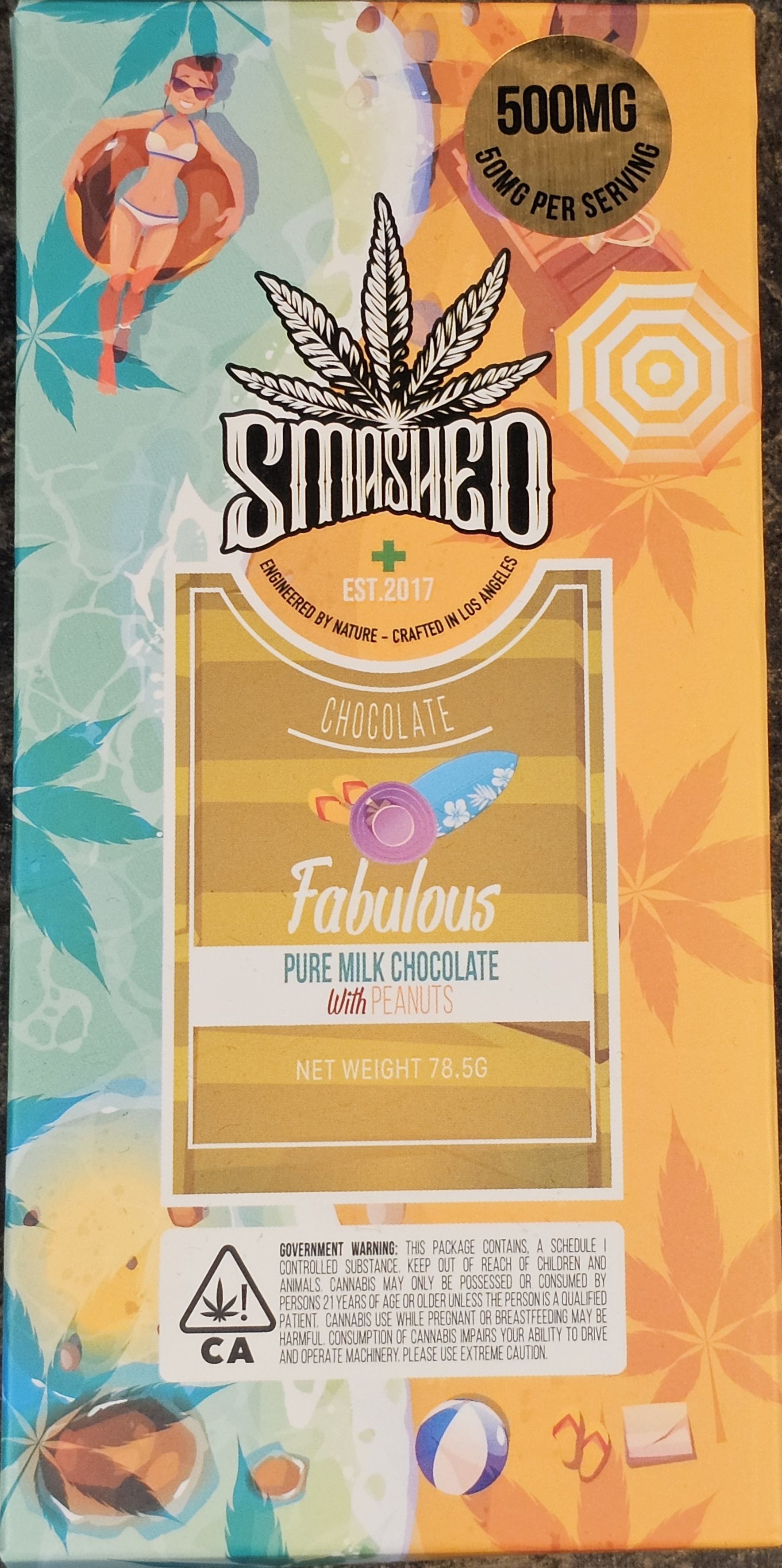 Photograph of product: SMD | FABULOUS CHOCO BAR | 500mg