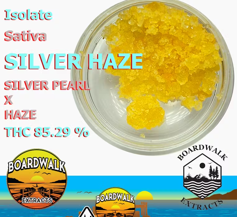 Photograph of product: Boardwalk Extracts Silver Haze Isolate 1g