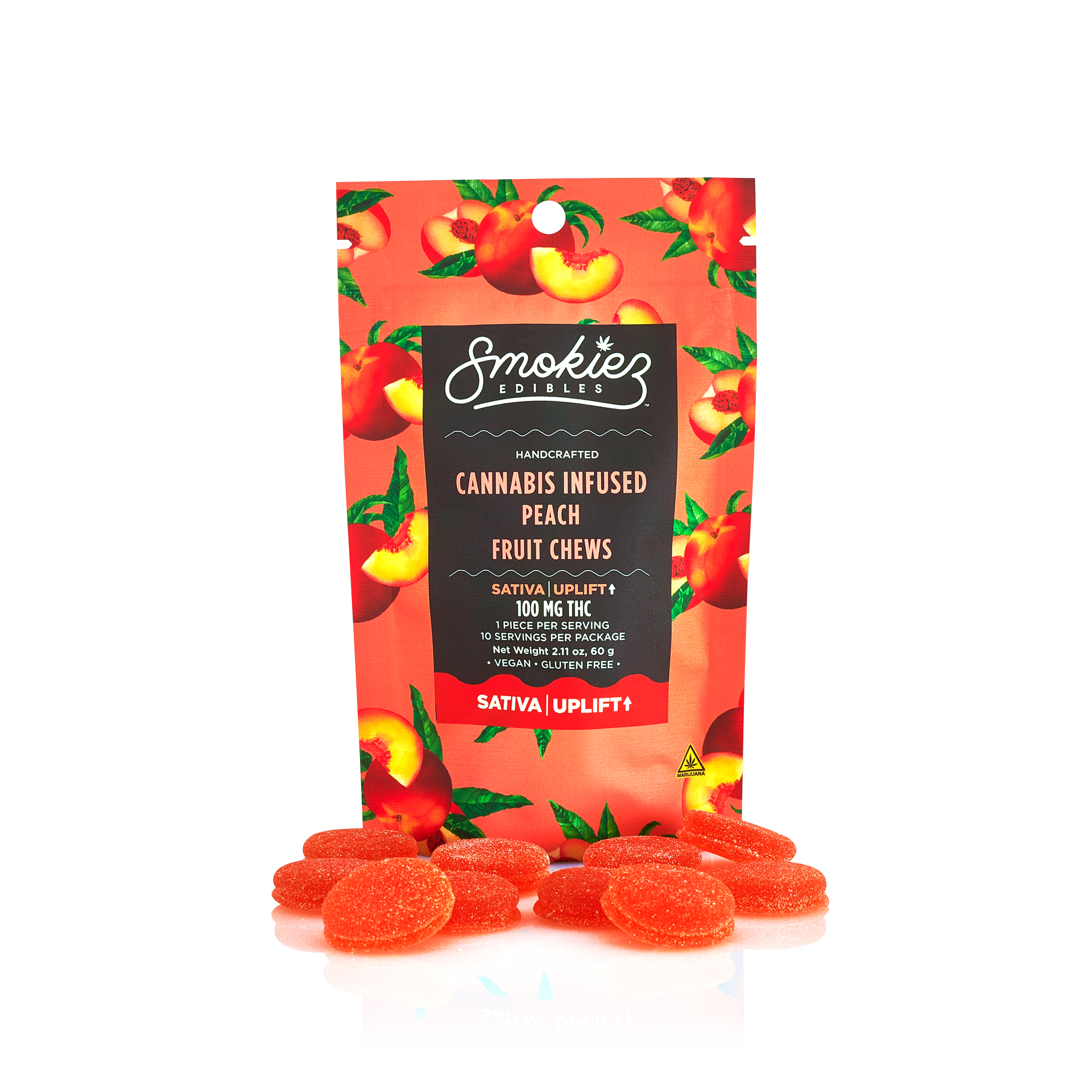 Photograph of Product: Smokiez: Sweet Peach 100mg/10PK
