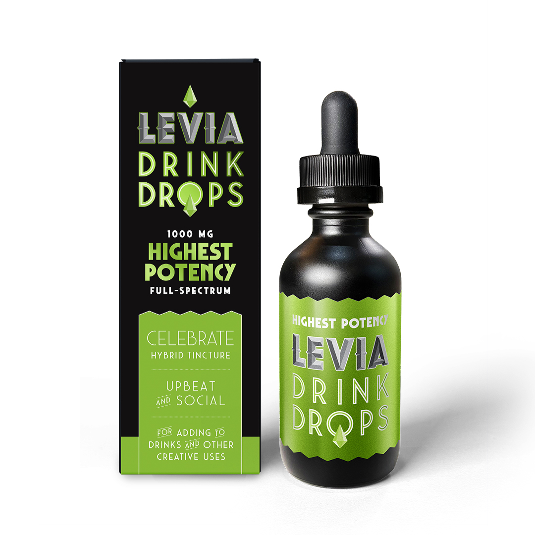 Photograph of product: Levia Celebrate Hybrid Drink Drops 1000mg
