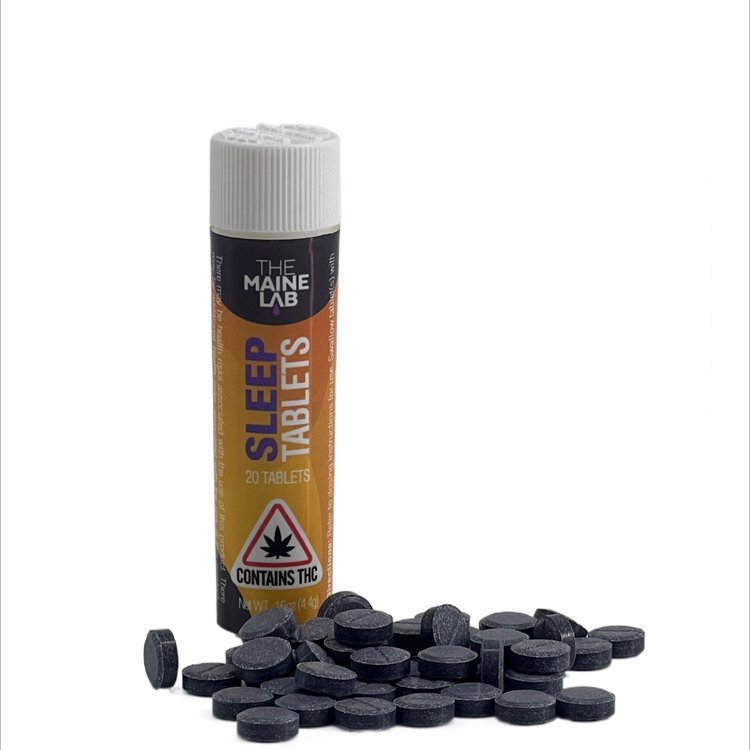 Photograph of product: The Maine Lab Tablets - Snooze 100mg TH-oui 200mg CBN