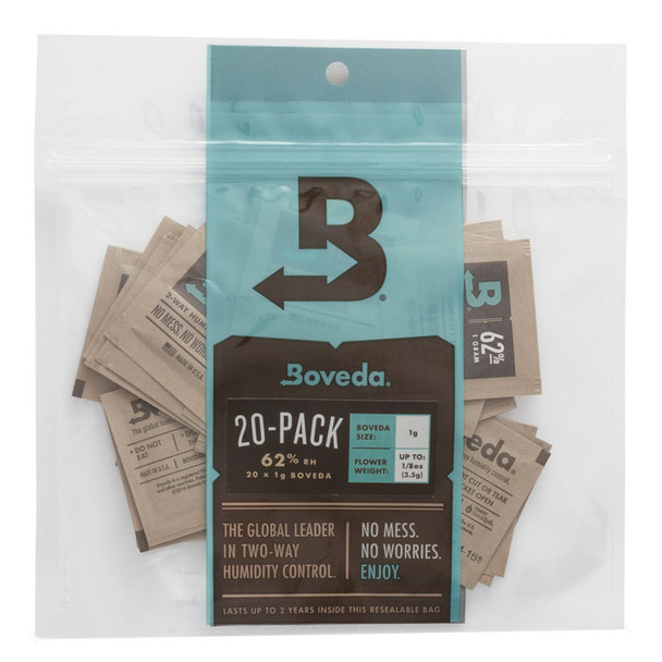 Photograph of product: BOVEDA 62% | 1g |  20 Packets