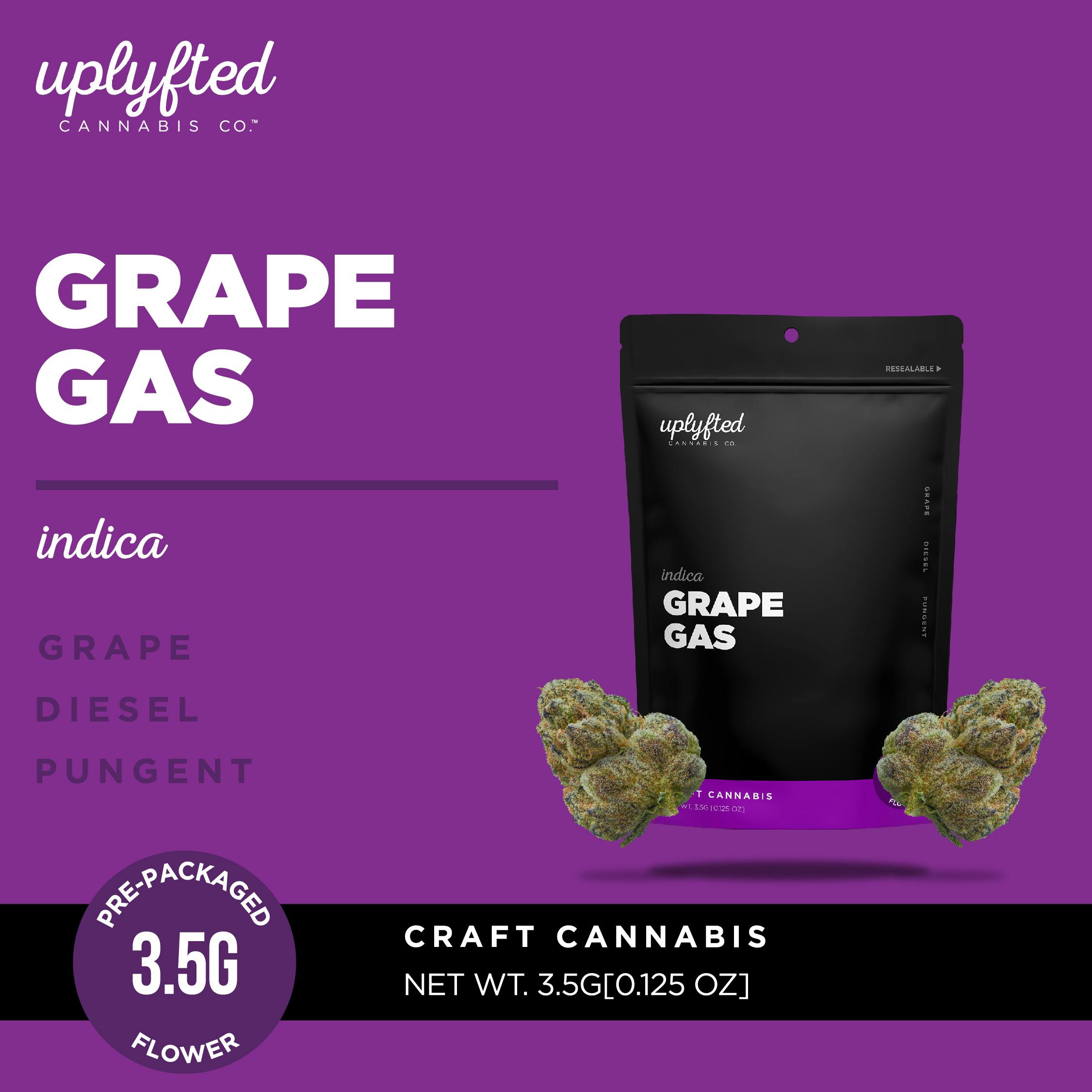 Photograph of product: Uplyfted - Grape Gas Pre-Packaged 3.5g | 4/$100