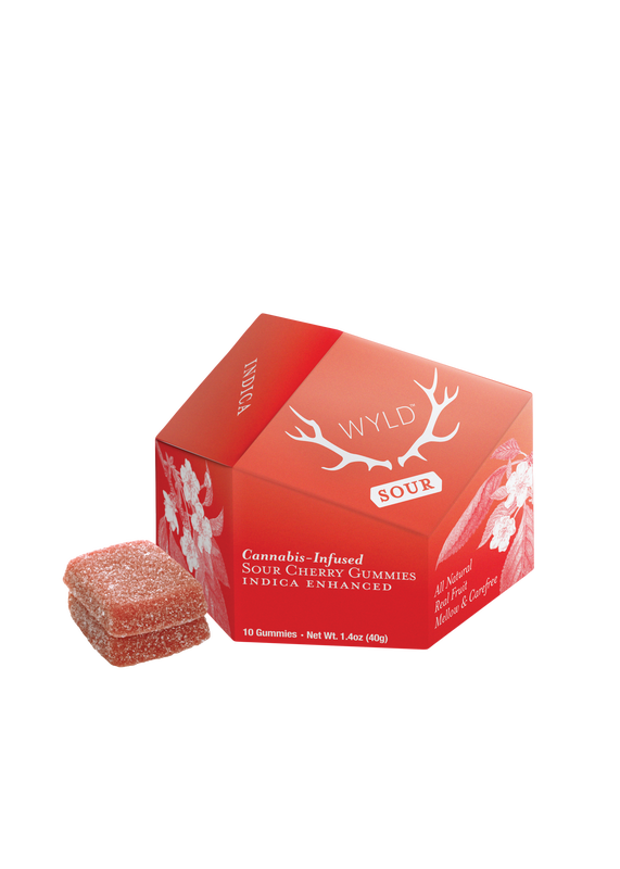 Photograph of product: Sour Cherry (Oui'd) | 100mg | Gummy | Wyld